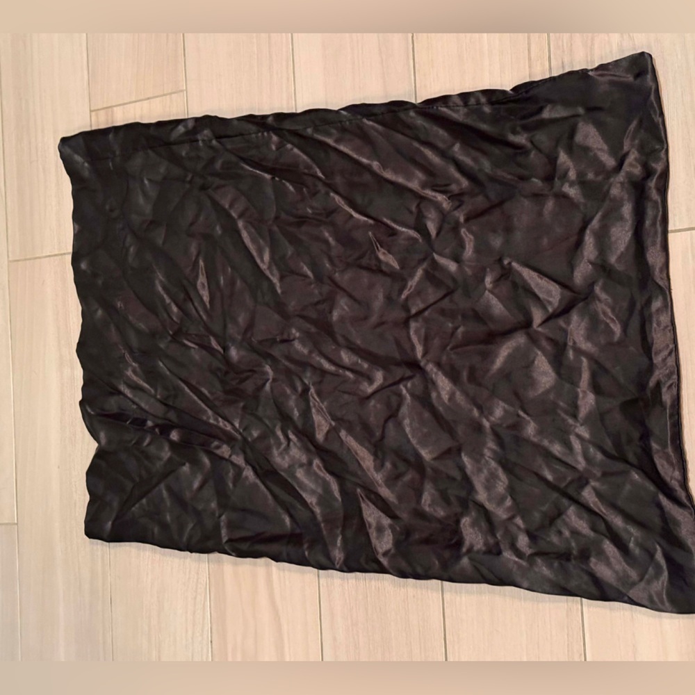 Pillowcase Black polyester standard size